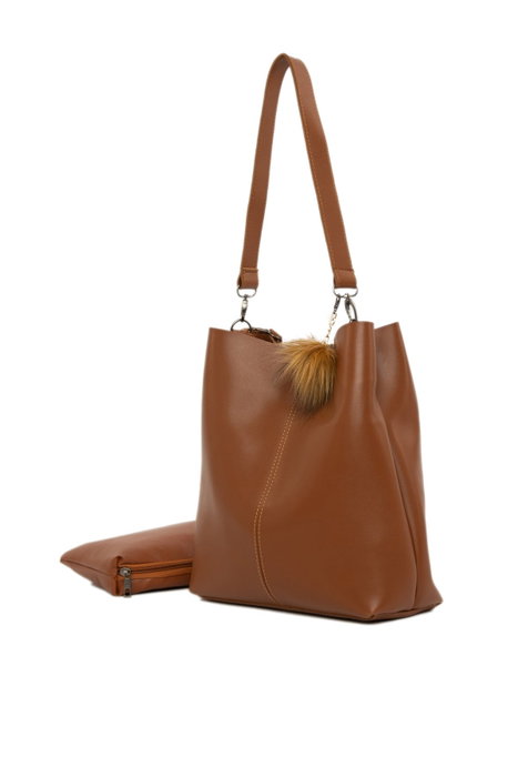 Zoozie Bags Bolso Bandolera Camel con Detalle de Flecos Zoozie Bags Bolso Bandolera Camel con Detalle de Flecos